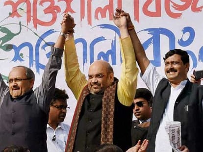 BJP Chief Amit Shah Dares Mamta Banerjee in West Bengal