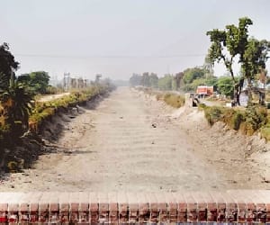 A week later, the broken canal