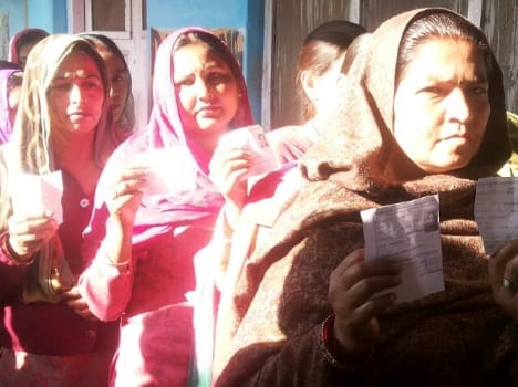 20 percent more polling in jammu as compared to kashmir
