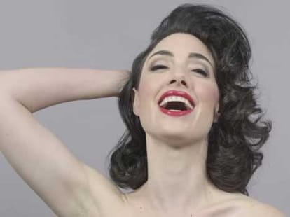 change in beauty of women past in 100 years