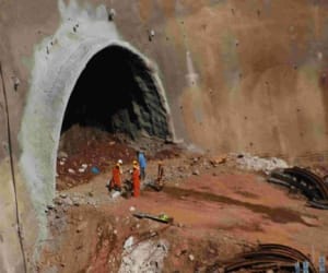 country's longest road tunnel Nashri tunnel holding up