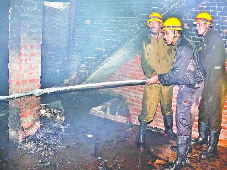 fire in shoe factory