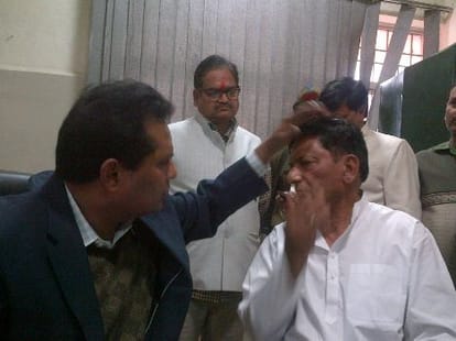  Former MP Banwari Lal Kanchhal beaten by lawyers.