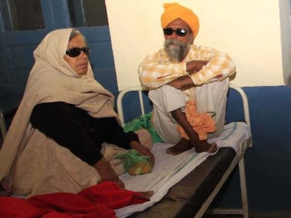 patients blind after surgery, exposure in patients check-up