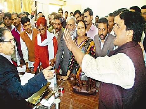 BJP members supported the Sadhviji
