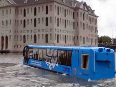 bus that can run inside water also