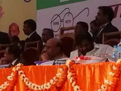 rajnath singh visits benti village of lucknow.