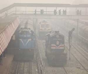 several trains delayed due to fog from jammu