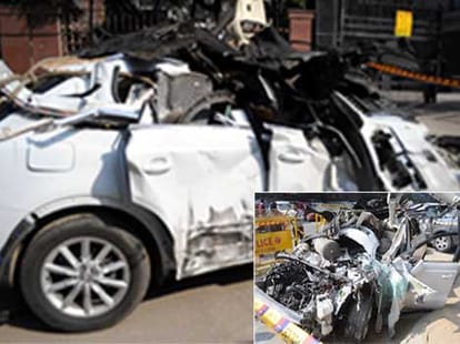 Speed Audi entered dumper, a death