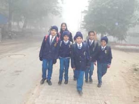 Fog and cold suffering from life
