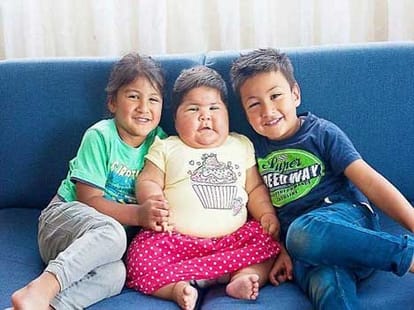 10 month girl who already weighs 25 kilos!