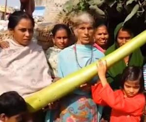 4.7 feet long bottle gourd in kanpur.