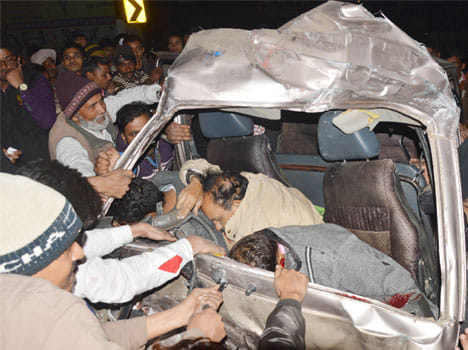 seven killed in road accident