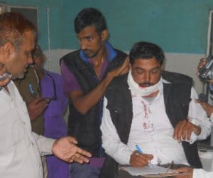Controversy in Jind on Burning Pakistan Flag