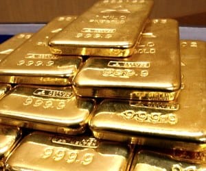 six gold bars seized from plane