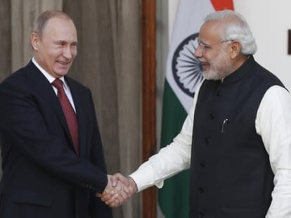 Russia with Modi's make in India campaign.