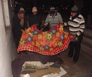 Social service agencies distributed 1500 blankets