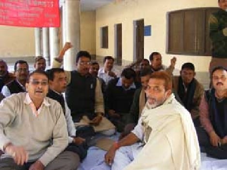 protest in support of demands