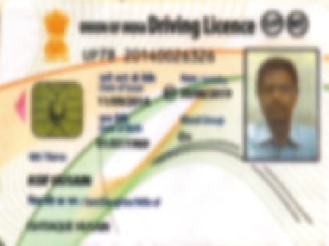 Affidavit for driving license must