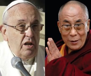 pope francis denies to meet dalai lama.