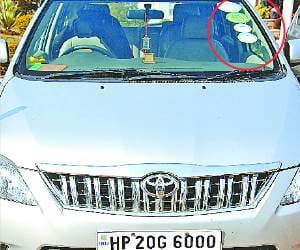 Member of the Legislative Assembly of Himachal denied orange beacon.