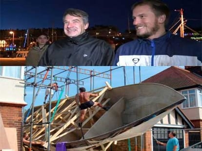 father son duo mae a luxury yatch
