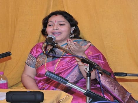 Presentation of classical music in thakur radharaman temple