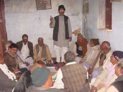 Prepared strategy for protest in the meeting.
