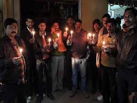 The candle procession tribute