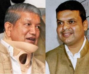 cm fadnavis and cm harish rawat's views on planning commision.