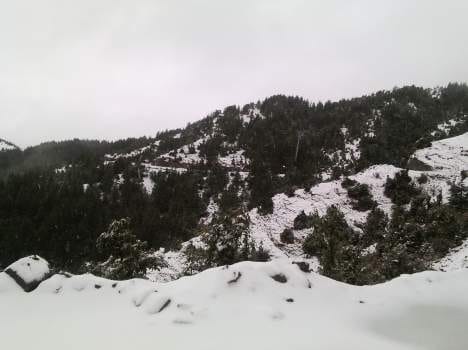 snowfall in garhwal.