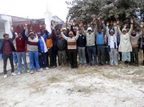 Protests by villagers