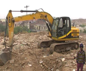 Excavations began seized four JCB