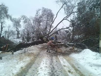 tourist died due to heart attack in shimla during snowfall.