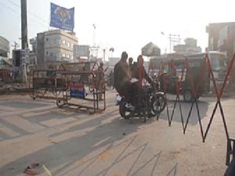 Vehicles will not go to the square belfry