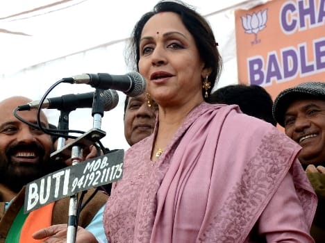 sidhu and hema malini campaigning for bjp in J&K