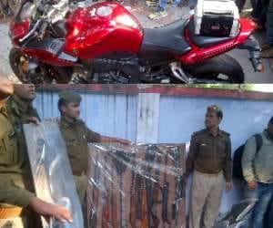 Up police arrested internatinal smuggler.