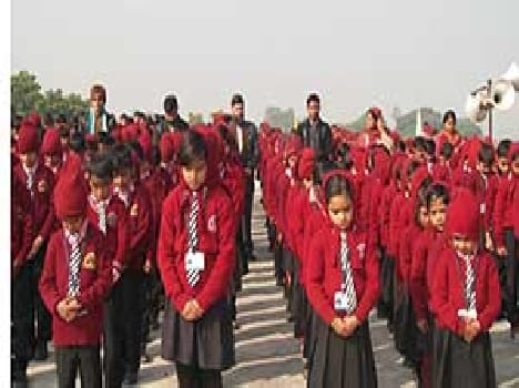 Candle lit by school children , of condolences