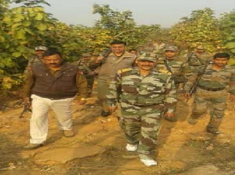 Ahraura and forests Mdihan police reconstructed