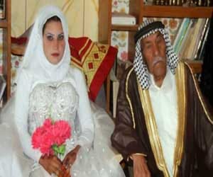 92 aged man marries 22 year old girl