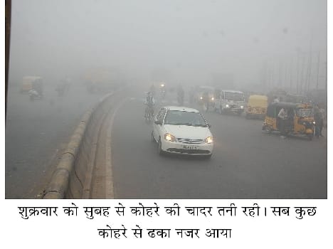 Shivering firozabad due to fog