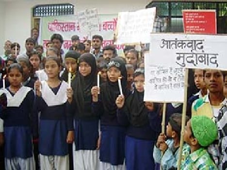 People showing sorrow and anger
