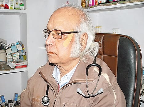 IMA president , entered the clinic beaten