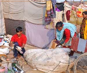 fifty families left home in agra.