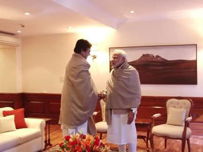 Amitabh make a secular ad and nakavi will meet to minority