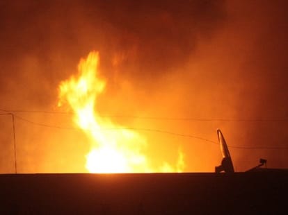 fire in volvo bus in roorkee.