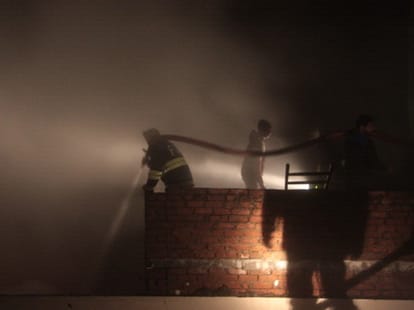 Horrible Fire in Plastic Goods Go Down in Chandigarh