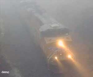 Fog covered the evening trains canceled