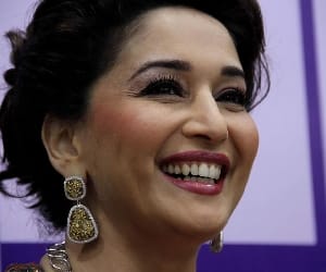 madhuri dixhit is very happy