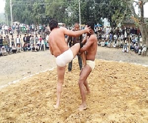gautam sharma first at wrestling